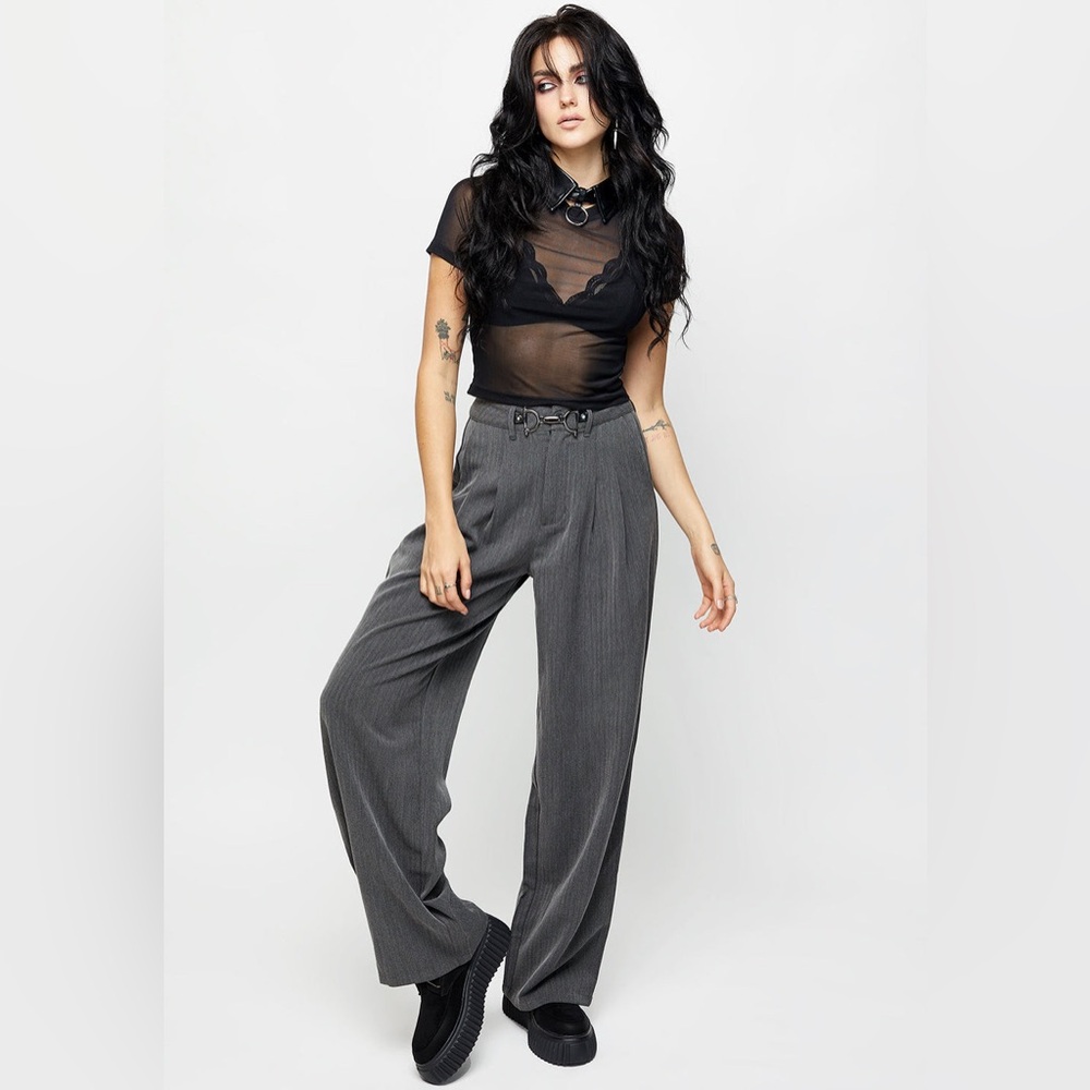 Disturbia Herringbone Tailored Trouser Size US6 UK10 NWT